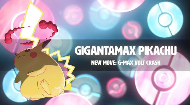 Pokemon Sword & Shield giới thiệu Gigantamax Pikachu, Charizard, Eevee, Meowth, Butterfree