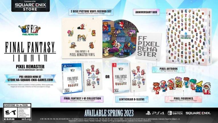 Final Fantasy Pixel Remaster sẽ ra mắt trên PS4, Switch vào mùa xuân năm 2023