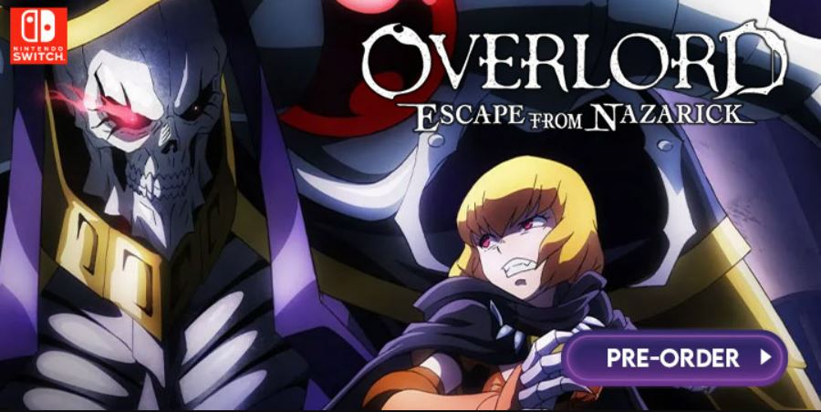 Overlord: Escape from Nazarick released on June 16, 2022 for switch and pc