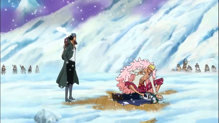 Episode 625 Dramatic Aokiji Vs Doflamingo Handleheld Game