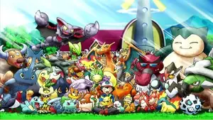 Ash With His Kanto Through Unova Pokémon, Minus Six Of Them.