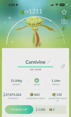 Carnivine: Sức Mạnh, Hệ Loại Và Chiến Thuật Tối Ưu