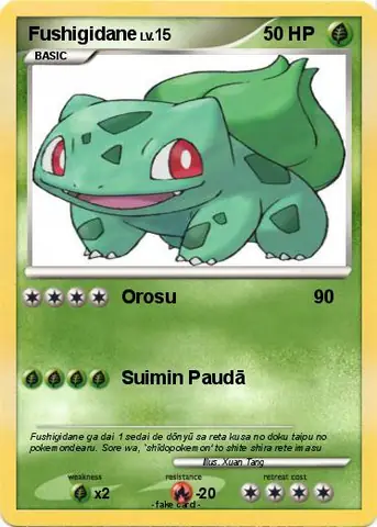 Fushigidane Là Gì? Sức Mạnh Và Vai Trò Của Pokemon Cỏ Độc