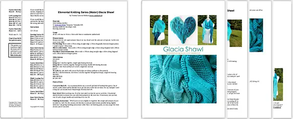 Elemental Knitting Series (water): Glacia Shawl Free Pattern
