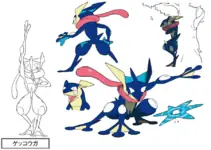 Greninja's Concept Art For Pokémon X And Y