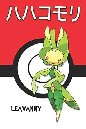 Leavanny: ハハコモリ Hahakomori Manternel Matrifol Pokemon Notebook Blank Lined Journal