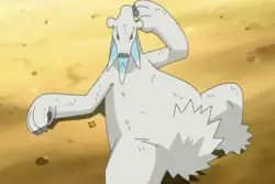 Joltik's Size Compared To A Beartic — Joltik Is Next To Beartic's Underarm