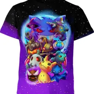 Ghostlymon Pokemon All Over Print T-shirt