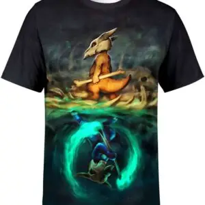 Marowak Mirrored Cubone Pokemon All Over Print T-shirt