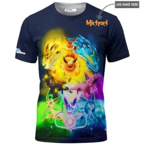Pokemon Eeveelutions – Eevee All Over Print T-shirt