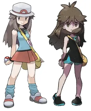 R/pokemon - Leaf Is Left, Green Is Right