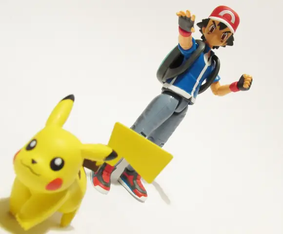 Mint In Box: Pokémon Trainer Figure (ash + Pikachu)