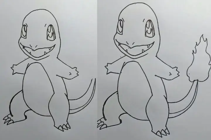 Bước 2: Vẽ Thân Pokemon