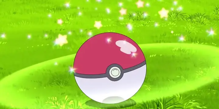 A Pokeball After Successfully Catching A Pokemon A Pokeball After Successfully Catching A Pokemon