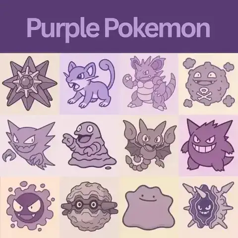 Khám Phá Thế Giới Pokemon Màu Tím: Đặc Điểm & Vai Trò Chiến Thuật