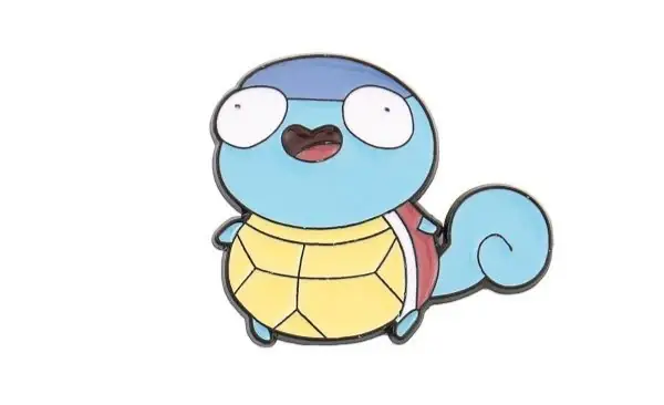 Mô Tả Thông Tin Ghim Cài Áo Hoạt Hình Pokemon - Rùa Kini