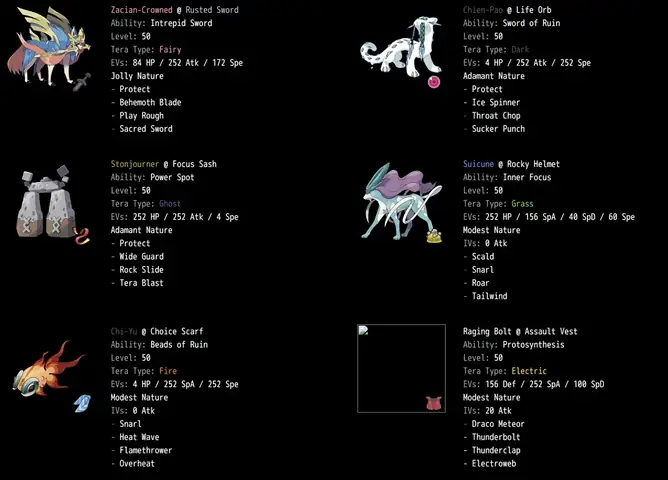 R/vgc - Example Stonjourner Team