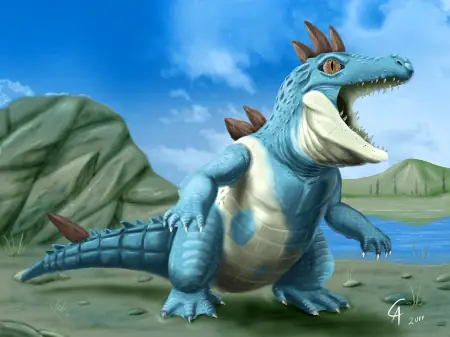 A Less Stylised, More Realistic Interpretation Of Croconaw, By Camus Altamirano (http://camusaltamirano.deviantart.com/).