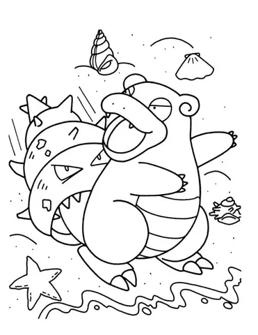 Tranh Tô Màu Pokemon Cute, Dễ Thương