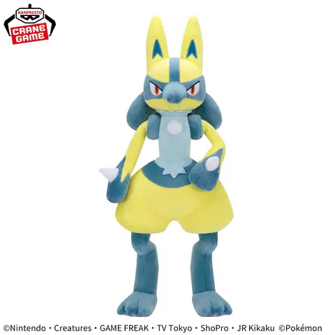 Pokemon Super Mofugu Cuddly Plush - Roy's Lucario [pre-order Dec 2025]