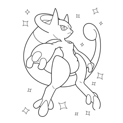 Tranh Tô Màu Pokemon Huyền Thoại