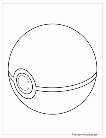 Simple To Color Pokemon Ball