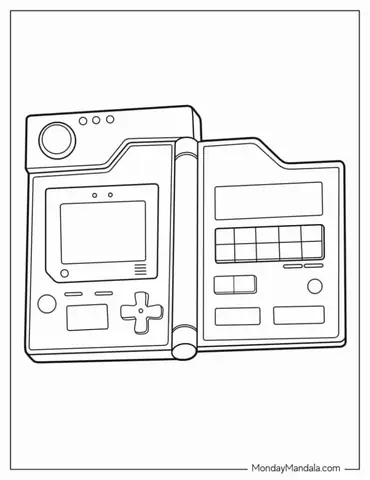 Outline Of Pokedex Coloring In