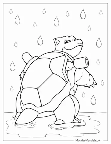Blastoise Pokemon Coloring Page