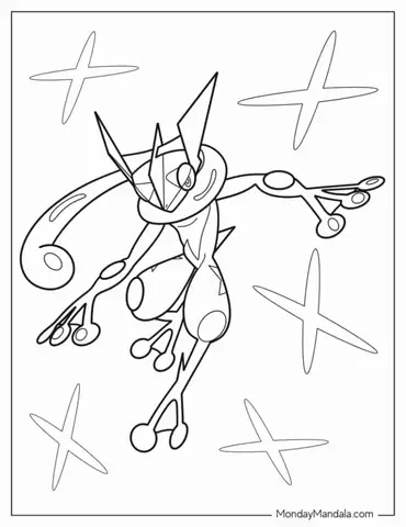 Greninja Pokemon To Color