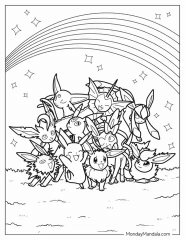 Various Pokemon Species To Color