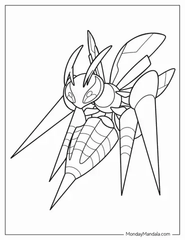 Coloring Page Of Beedrill