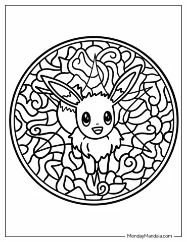 Simple Eevee Mandala