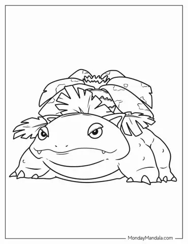 Easy Coloring Page Of Venusaur