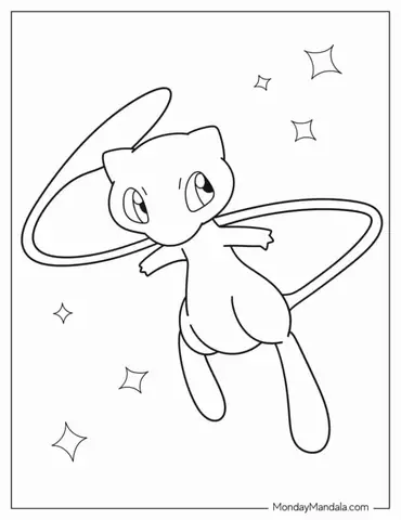 Mew Pokemon To Color