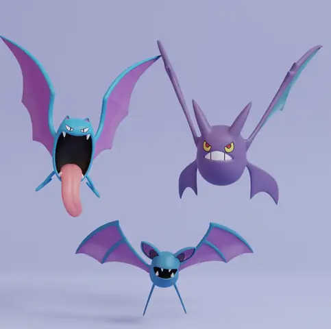 Pokemon Purple Bat: Tất Cả Về Zubat Và Golbat