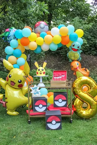 Pokemon Birthday Party, Pokemon, Pokemon Party, Pokemon Diy, Pokemon Birthday Cake, Pokemon Birthday Party Ideas, Diy Pokemon Cake, Pikachu, Pikachu Cake, Poke Ball Oreo Pops, Poke Ball, Pikachu Ice Cream Cone, Pikachu Balloon, Pokemon Punch Game, Poke-a-ball, Creative Gift Packaging, Poke Ball Gift Box, Diy Pokemon Gift Box, Just Add Confetti, Kids Birthday, Diy Decorations, Sawyer's Pokemon Birthday Party, Homemade Cake, Diy Cake, Oreo Pops, Poke Ball Pops, Pikachu Ice Cream,