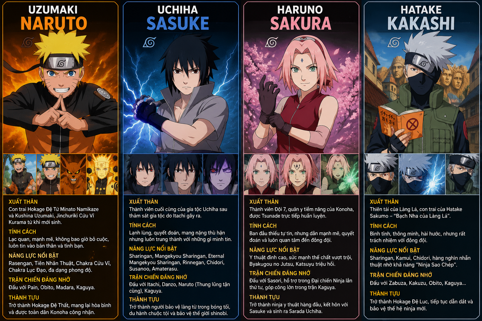 Tổng Hợp Những Nhân Vật Nổi Bật Trong Naruto nhân vật trong naruto